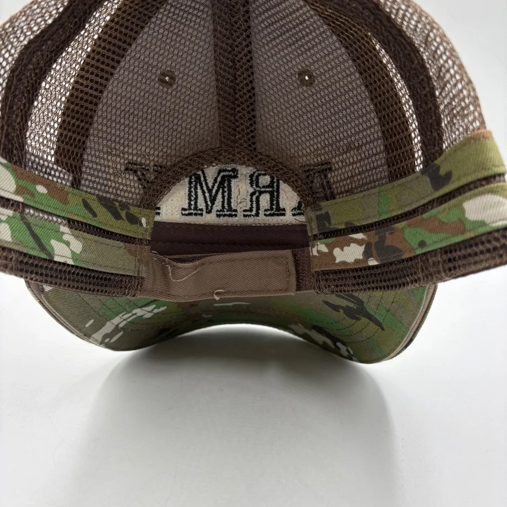 Mens Army Camouflage Trucker‎ Hat Mesh Back Embroidered Patch Baseball Cap